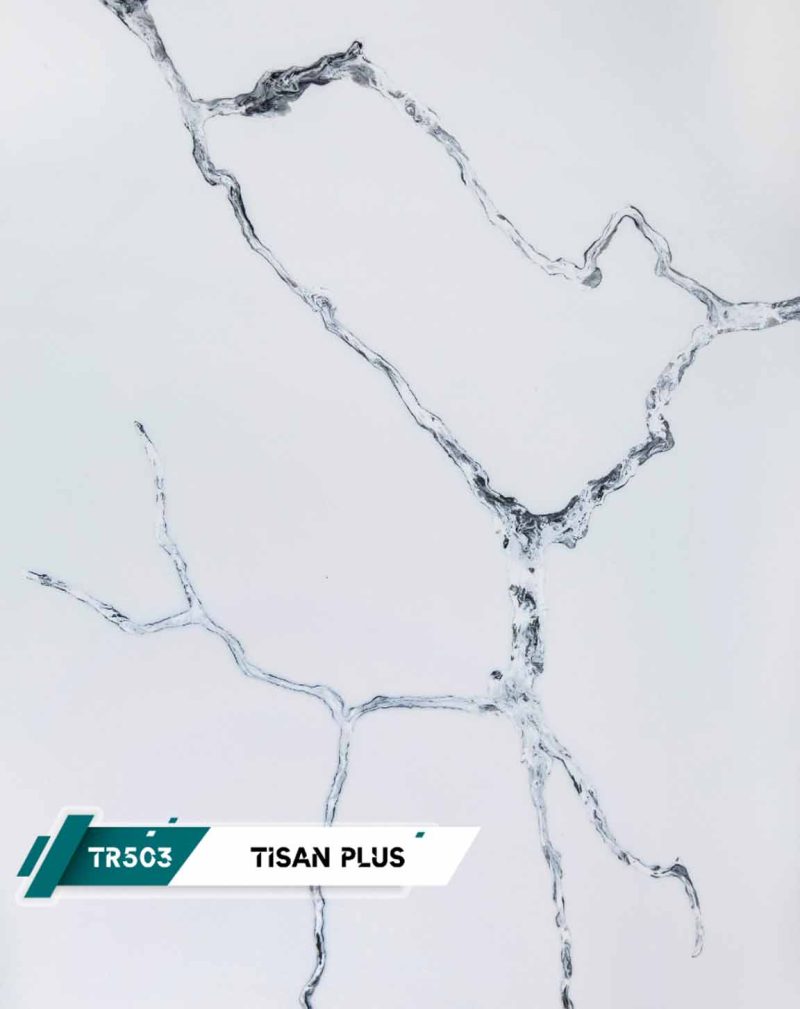 کورین تیسان سفید رگه درشت طوسی TR503