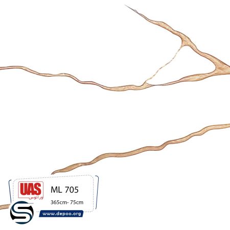 سنگ کورین اورانوس سفید رگه بلند طلایی ML 705